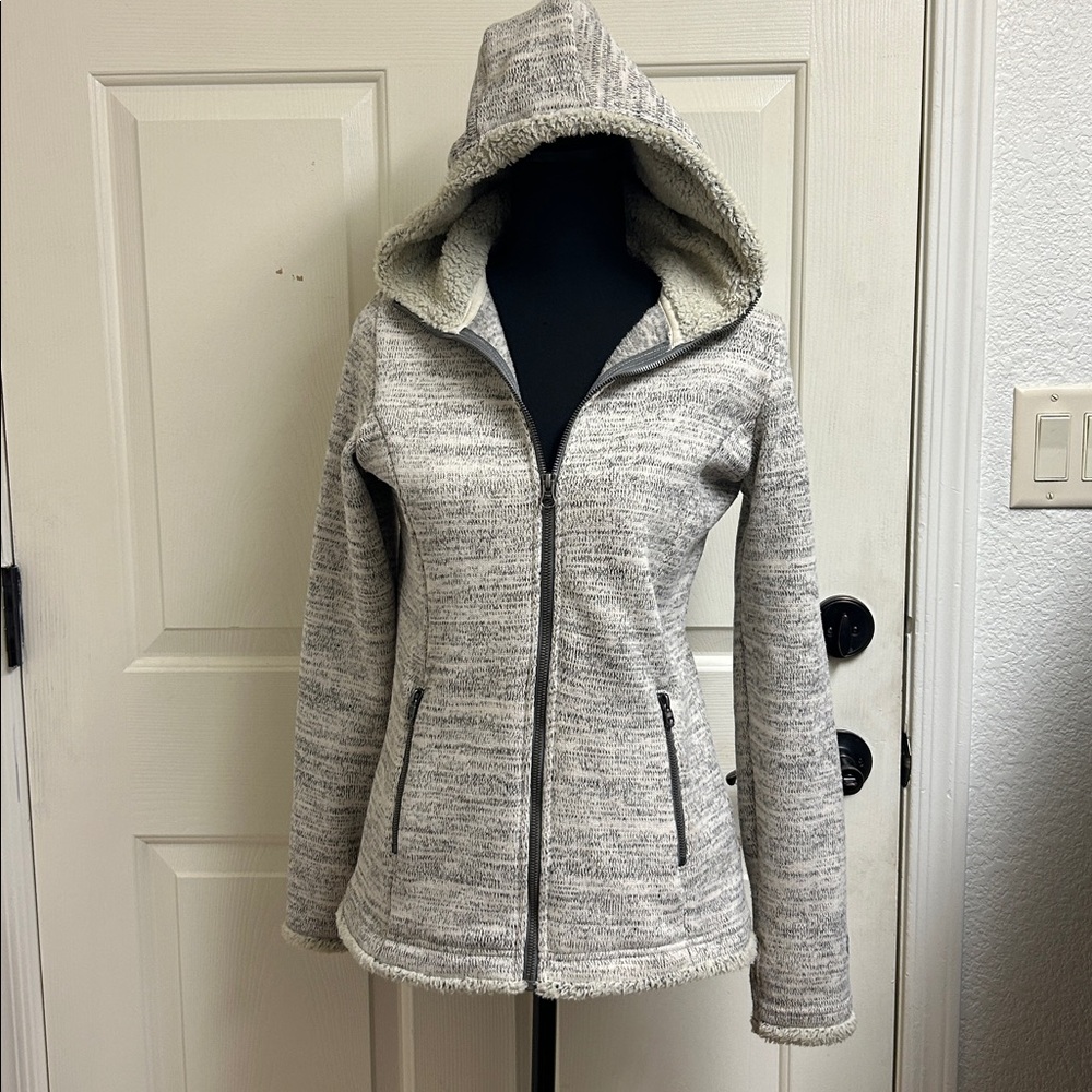 Kuhl Ascendyr Hooded Fleece Jacket with Pockets , Size XS, Ash gray, EUC - Picture 3 of 10